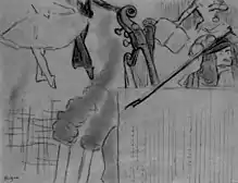 Degas: Studie für das Programm einer Soirée 2