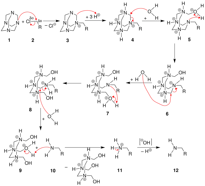 Mechanismus der Delépine -Reaktion