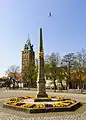 Distanzsäule auf dem Roßplatz