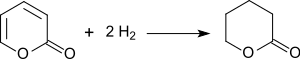 Hydrierung von 5,6-Dihydro-2H-pyran-2-on zu δ-Valerolacton