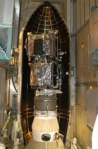 Die STEREO-Raumsonden in der Delta-II-10L-Nutzlastverkleidung