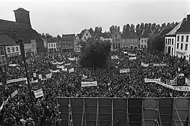 Anti-AKW-Demonstration in Kalkar, 1974