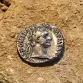 Silberdenar von Kaiser Domitian