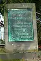 Gedenkstein am Bahnhof für das Deutsch-Sowjetische Jugendfestival 1970