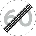 C56: Ende der zulässigen Höchstgeschwindigkeit