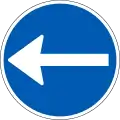 D11.2: Vorgeschriebene Fahrtrichtung – hier links