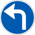 D11.4: Vorgeschriebene Fahrtrichtung – links