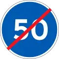 D56: Ende der vorgeschriebenen Mindestgeschwindigkeit