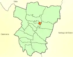 Lage von Tucumán