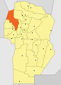 Lage von Cruz del Eje