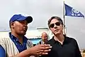 US-Außenminister Blinken während eines IOM-Einsatzes in Obock, Dschibuti.