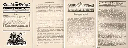 Typische Beispielseiten aus dem Jahrgang 1926