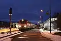 RE 2013 nach Oberstdorf im Bahnhof Sonthofen, Januar 2022