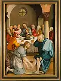 Die Fußwaschung Petri durch Christus und das letzte Abendmahl