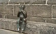 Der Teufel an der Marienkirche in Lübeck