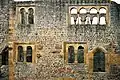 Hoffassade des romanischen Palas der Münzenburg (Wetterau)