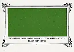 Des souteneurs, encore dans la force de l'âge et le ventre dans l'herbe, boivent de l'absinthe [Zuhälter, noch im besten Alter und mit dem Bauch im Gras, trinken Absinth]