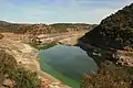 Einmündung des Río Tiétar (links) in den Río Tajo (rechts)