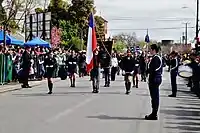 Parade der „chilenischen Ureinwohner“.