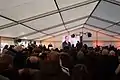 Grundsteinlegung mit dem Ministerpräsident von Sachsen-Anhalt Reiner Haseloff