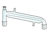 Destillierbrücke mit Liebigkühler