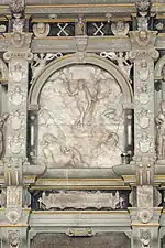 Detailansicht (Auferstehungsrelief und Ahnenprobe)