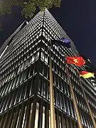 Das Deutsche Haus Ho Chi Minh City bei Nacht.