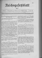 Gesetz zur Wiederherstellung des Berufsbeamtentums (RGBl. 1933 I, S. 175)