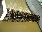 Die Wasserrad-Installation an der Stelle der ehemaligen Nonnenmühle