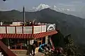 Frühstück vor Annapurna Süd und Hiunchuli