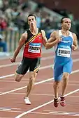 Emanuele Di Gregorio (rechts)Rang vier  in 10,26 s