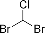 Strukturformel von Dibromchlormethan