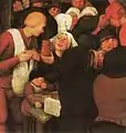 Detail vom Ende der Tafel