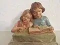 Die lesenden Kinder (ca. 1920)