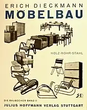 Diverse Stühle von Bauhaus-Designer Erich Dieckmann mit geflochtener Sitzfläche und -lehne, Rattan-, Stahl- oder Holzrahmen, 1931
