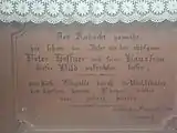 Altarinschrift