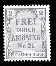 2 Pfg; Michel-Nr.: 1
