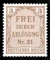 3 Pfg; Michel-Nr.: 2