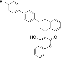 Strukturformel von Difethialon