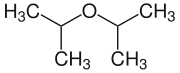 Strukturformel von Diisopropylether