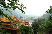 Longyin-Tempel und Tianjiang-Dijiu-Hängebrücke