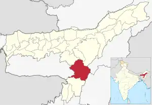 Lagekarte des Distrikts