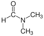 Strukturformel von Dimethylformamid
