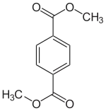 Struktur von Dimethylterephthalat