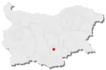 Karte von Bulgarien, Position von Dimitrowgrad hervorgehoben