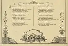 Lyrik mit Zierat. In: Hill's Manual, Chicago, 1882