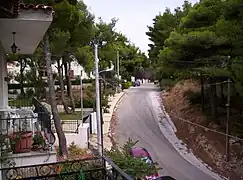 Straße in Dionysos