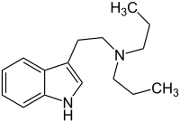 Struktur von Dipropyltryptamin