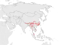 Vorkommen nach Daten der IUCN 2008