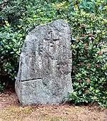 Gedenkstein  an dem Ort, an dem der Herzog Barnim II. 1295 getötet worden sein soll.